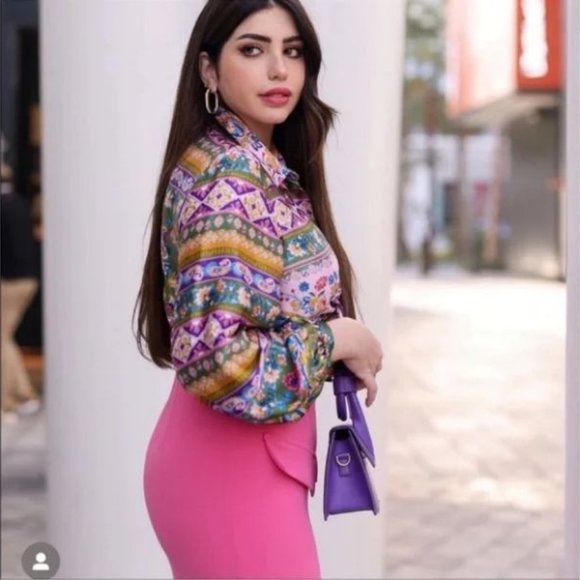 ZARA Flap Detail Pencil Skirt - Picture 9 of 11